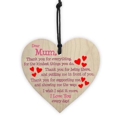 China China Small Hang Tags Wood Crafts Valentines Day Gifts For Mothers Day for sale