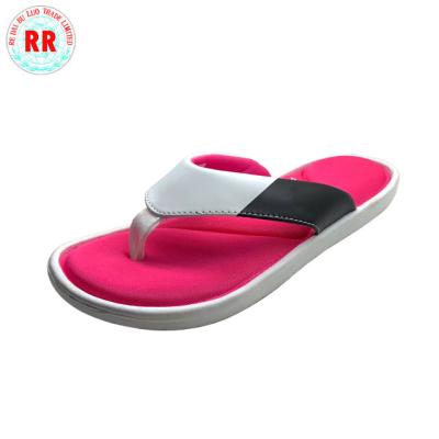 China Anti-odor fashion pink soft slippers manufacture anti-skid flip flop shoes lady slippers shoes for sale