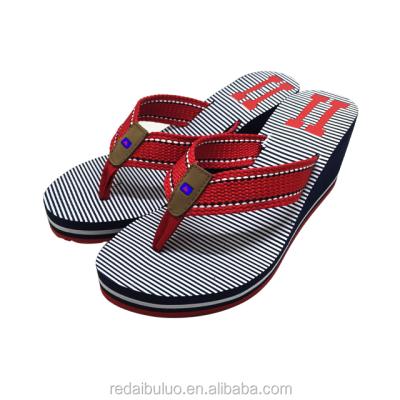 China Anti-Smell Custom Design Lightweight High Heel Eve Flip Flop Slippers For Lady for sale