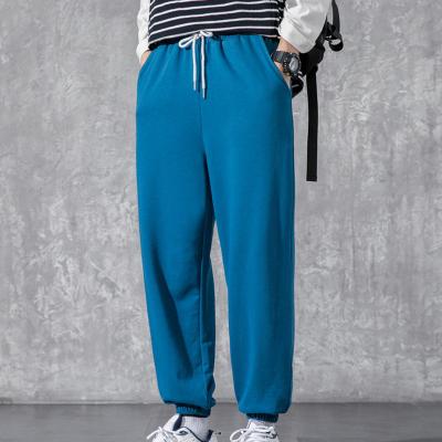 China Anti-Wrinkle Mens Joggers Pants Zipper Pockets Casual Mens Trousers Cotton/Polyester Jogging French Terry Sweatpants for sale