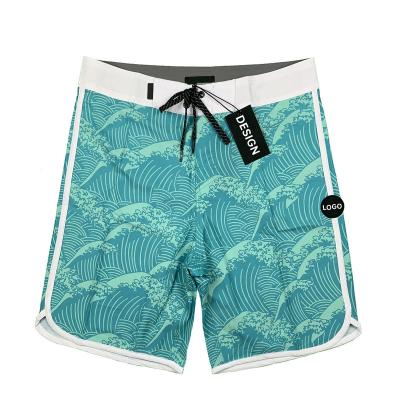 China Design Plus Size Summer Zipper Your Own Logo Wholesale Mens Swim 4 Way Trunk Stretch Panel Shorts Beach Shorts With Pockets for sale