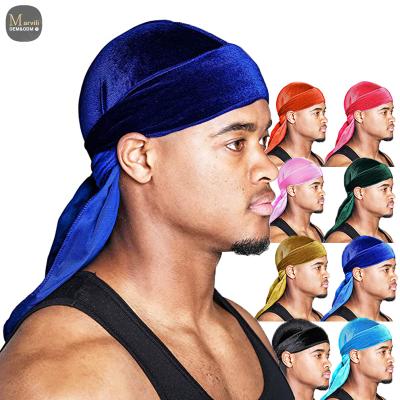 China Multifunctional Warm Custom Silk Satin Velvet Bonnets And Durags Designer Turbante For Men African Head Seller Rags Turban Cap Headscarf Wraps for sale