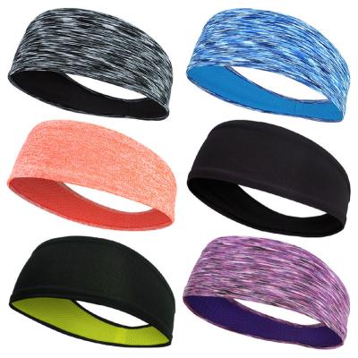 China Wholesale Comfortable Soft Elastic Cloth Head Bands Elastic Hair Bands Sports Headbands Yoga Running Wide Adjustable Unisex Fitness Headband for sale