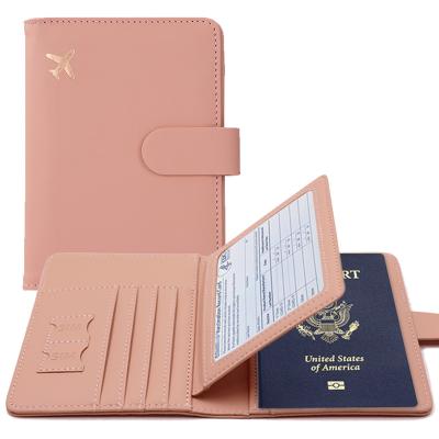 China Colorful Genuine Leather Waterproof Creative Design PU ID Card Storage Bag Top Sale Amazon Passport Case Holder Purse For Women Men Gift for sale