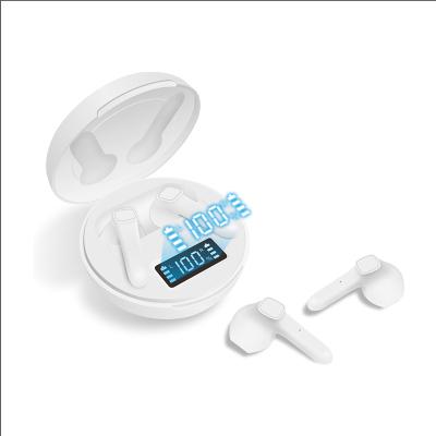 China Touch control IPX4 waterproof BT 5.0 earbuds tws wireless earphone with digital display for earbuds and charging case for sale