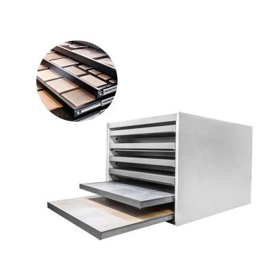 China Push Pull Type Marble Showroom Stone Sample Drawer Display Cabinet Factory Custom Metal Panels Rack Cabinet Tile Rack Display Drawer for sale