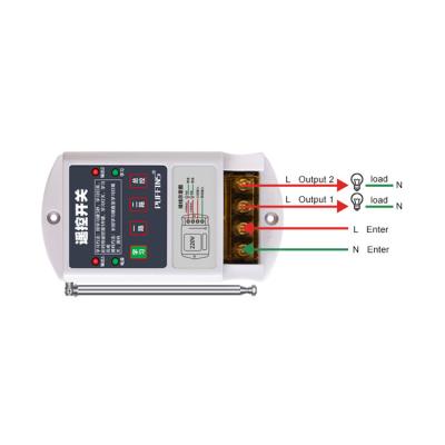 China The signal can penetrate the wall outlets best-selling switch independent remote control switch / two manual HK-Y2IIS 57*108mm DC12V / remote control for sale