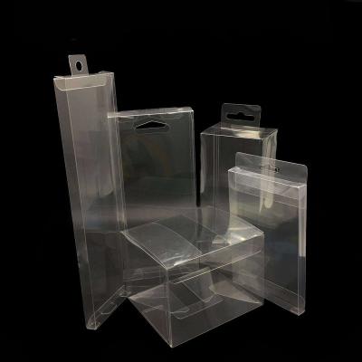 China Custom Folding Clear Eco - Friendly Gift Packaging Eco - Friendly Printing Plastic Boxes With Hanger for sale