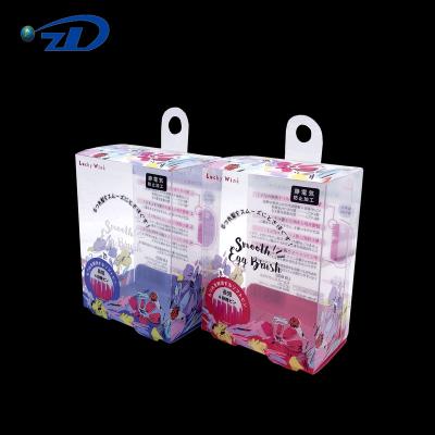 China ZD eco-friendly printing plastic box custom logo cosmetic set packaging box chylon pvc for makeup for sale