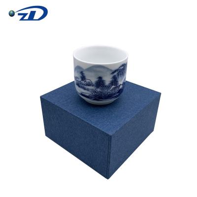 China Custom Luxury Vintage Logo Paper Watch Box Handmade Gift Box Packaging Tea Cup for sale