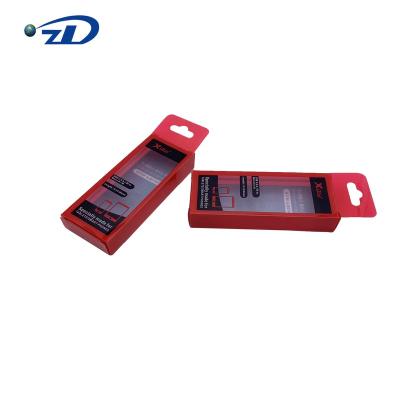 China Recycled Materials ZD PET Packaging Box Customized Mini MP3 USB Cable Box for sale