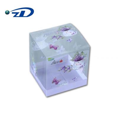 China Recycled Materials Clear Beautiful Delicate Printing Plastic Packaging Plastic Box for sale