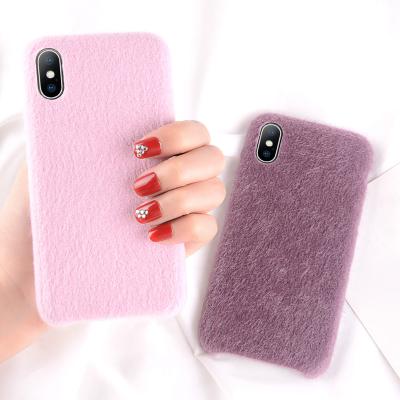 China HOCAYU anti swipe new fashion beautiful designed PC cell phone case for Iphone X xs xr max case women hairy girl for sale