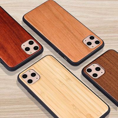 China Anti Knock For Iphone 12 Mini Pro Max Wood Phone Cover ,HOCAYU Bamboo Wood Mobile Case For iPhone 11 pro xs Xs Max Cover Carcasas Capas for sale