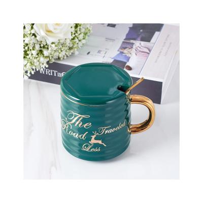 China Sustainable Best Selling Hot Chinese Products Mugs Sublimation Ceramic Couple Mugs Luxurious Mug for sale