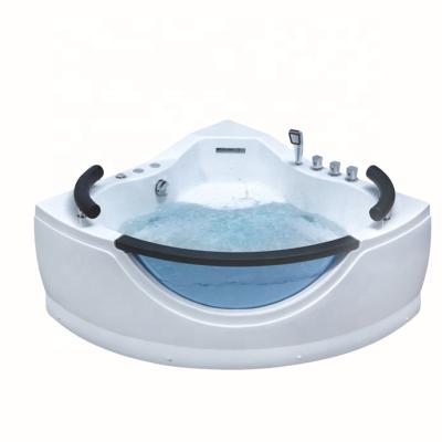 China Hot Sale 1.0HP Pump 1pc Acrylic Whirlpool Surfing Indoor Jacuzzi 2 or 3 Person Hot Tub Air Jets Massage Whirlpool Soaking Tubs for sale