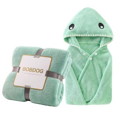 China Organic Microfiber Baby Towel Hooded Bath Towel Safe For Baby Kids for sale