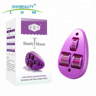 China Cheap dye removal beauty mouse derma roller remove stretch marks and scars derm roller for sale