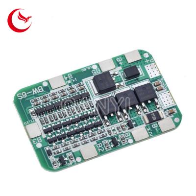 Κίνα πίνακας προστασίας PCB BMS 6S 15A 24V για την ιονική συνέλευση πινάκων PC κυττάρων λι 18650 προς πώληση