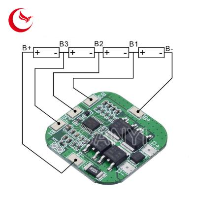 China 4S 14.8V/pcm de los bms del tablero de la protección de la batería del PCM del li-ion BMS del pico de 16.8V 20A para la batería del li del litio LicoO2 Limn2O4 18650 en venta