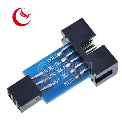 China Placa de adaptador do Pin FR4 do conversor 10-6 do ISP para AVRISP MKII USBASP STK500 à venda