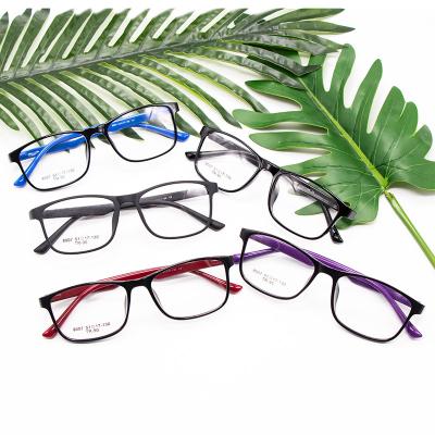 China Light TR90 High Quality Blue Shatterproof Plastic Anti Spectacle Optical Frames for sale