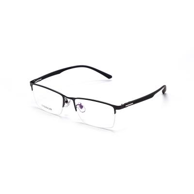 China Hot Selling Light Weight 2021 Wholesale Women Optical Glasses Metal Half Rim Frames for sale