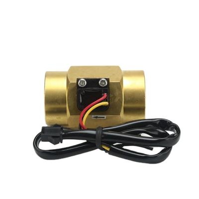 China Factory Direct Sales Mini Brass Magnetic Water Flow Rate Sensor Thread G3/4 External Brass for sale