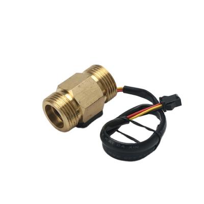 China Brass Outer Thread G3/4 Mini Home Use Magnetic Sensor Brass Water Flow Switch for sale