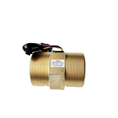 China Supply G2 Brass External Thread Factory Use Price Brass Water Flow Sensor Home Flow Meter for sale