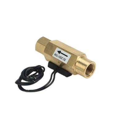 China New Brass Type Magnetic Type G1/4 Thread Internal Water Off Flow Thermal Switch Water 12v for sale