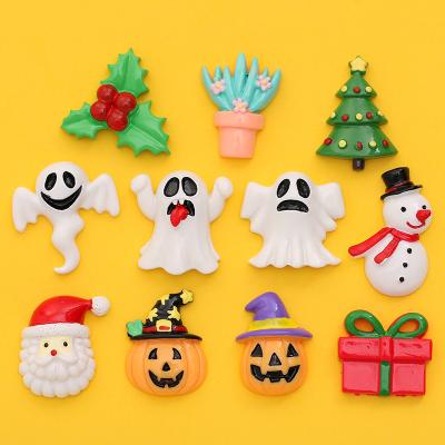 China Hot Selling Europe Halloween Series Cabochon Flatback Resin Ornament Diy Craft Supplies for sale