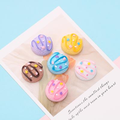 China Europe Resin Diy Craft Accessories Flatback The Ice Cream Ball Resin Cabochon By Phone Case Decoration for sale