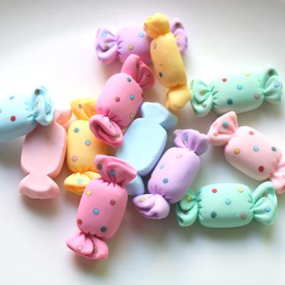 China Cute Europe Phone Hairbow Accessories Diy Embellishments Dot Candy Flatback Resin Cabochons for sale