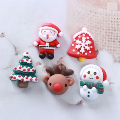 China Europe Kawaii Christmas Resin Cabochons Scrapbook Craft Flat-back Christmas Series For Diy Decoration for sale