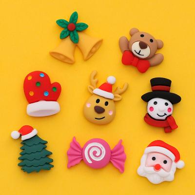 China New Europe Style Various Christmas Flat Back Resin Cabochons Accessories Cute Christmas Series For Diy Decoration for sale