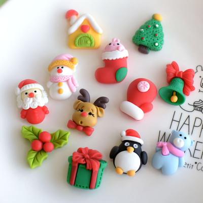 China Cute Europe Mini Christmas Flat Back Resin Cabochons Diy Scrapbooking Jewelry Craft Decoration Accessories for sale