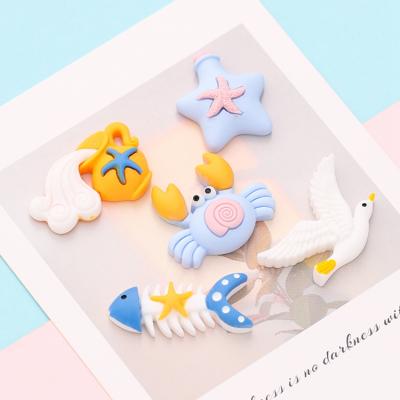 China Europe Flatback Charms Ocean Series Resin Accessories Wishing Bottle Micro Scenery Doll's Room Ornaments Kawaii Charms for sale