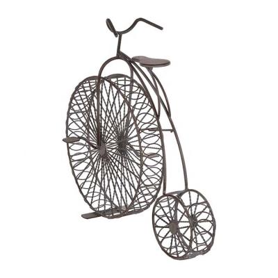 China Sustainable Country Cottage Classic Bike Distressed Metal Wine Cork Collector for sale