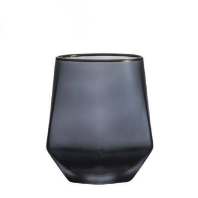 China Different Color Modern Hot Sale Custom Hexagonal Shaped Glass Mug for sale