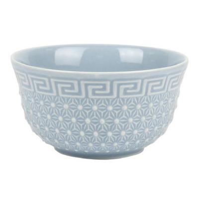 China Sustainable Hot Selling Relief Glazed Solid Color Ceramic Soup Bowl for sale