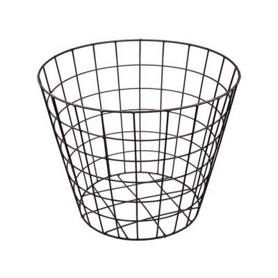 China Viable Wire Mesh Round Utility Storage Organizer for Kitchen Office Cabinets, Makeup, Bathroom, Laundry, Dirty Clothes Metal Basket S for sale