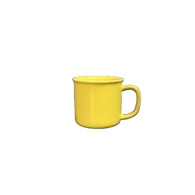 China Viable Hot Selling Multi Colors Food Grade Milk Mug Custom Logo Ceramic Mug Pure Color Coffee Cup Fashion Mug for sale