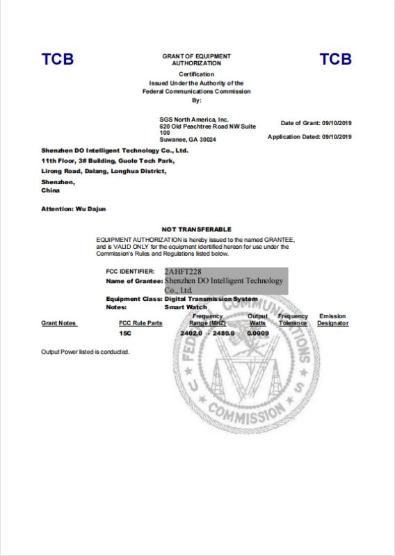 FCC - Shenzhen Ecword Technology Co., Ltd.