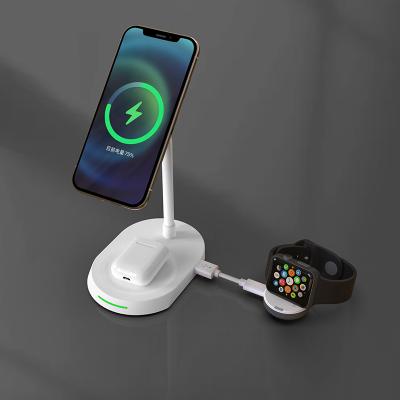 China 3 in 1 Fast Wireless Charger 3 in One 3 in 1 Multifunction Caricatore Cargador Inalambrico Oplader chargeur for sale