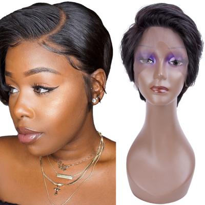 China Best Selling Pixie Curl Alibaba South Africa Brazilian 2 Inch 4 Inch 6 Inch Pixie Cut Natural Short Hair Wigs For Black Women for sale