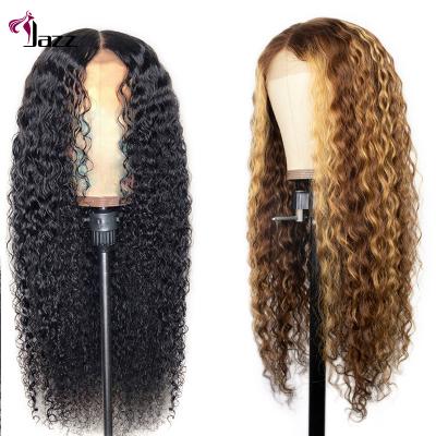 China 10a Grade 13x4 13x6 Brazilian Kinky Curly Kinky Curly Human Hair Lace Front Wigs Pre Plucked Lace Front Human Hair Wigs 150% 180% Density for sale