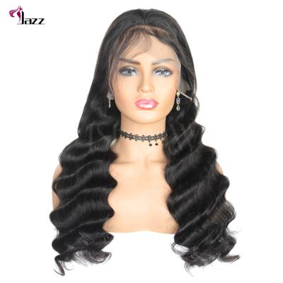 China Wholesale 180% Density Loose Wave 100% Hundred Transparent Loose Curly Wigs 360 Wave Hair Lace Closure Lace Frontal Wigs for sale