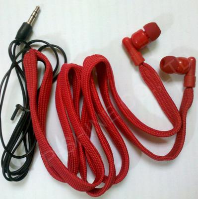 China Washable headphone waterproof hoodie earphone garment drawstrings MP3 earphone for sale