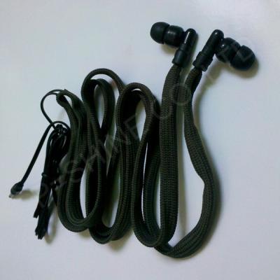 China Washable headphone factory/manufacturer waterproof MP3 earphone for hoodie garment for sale